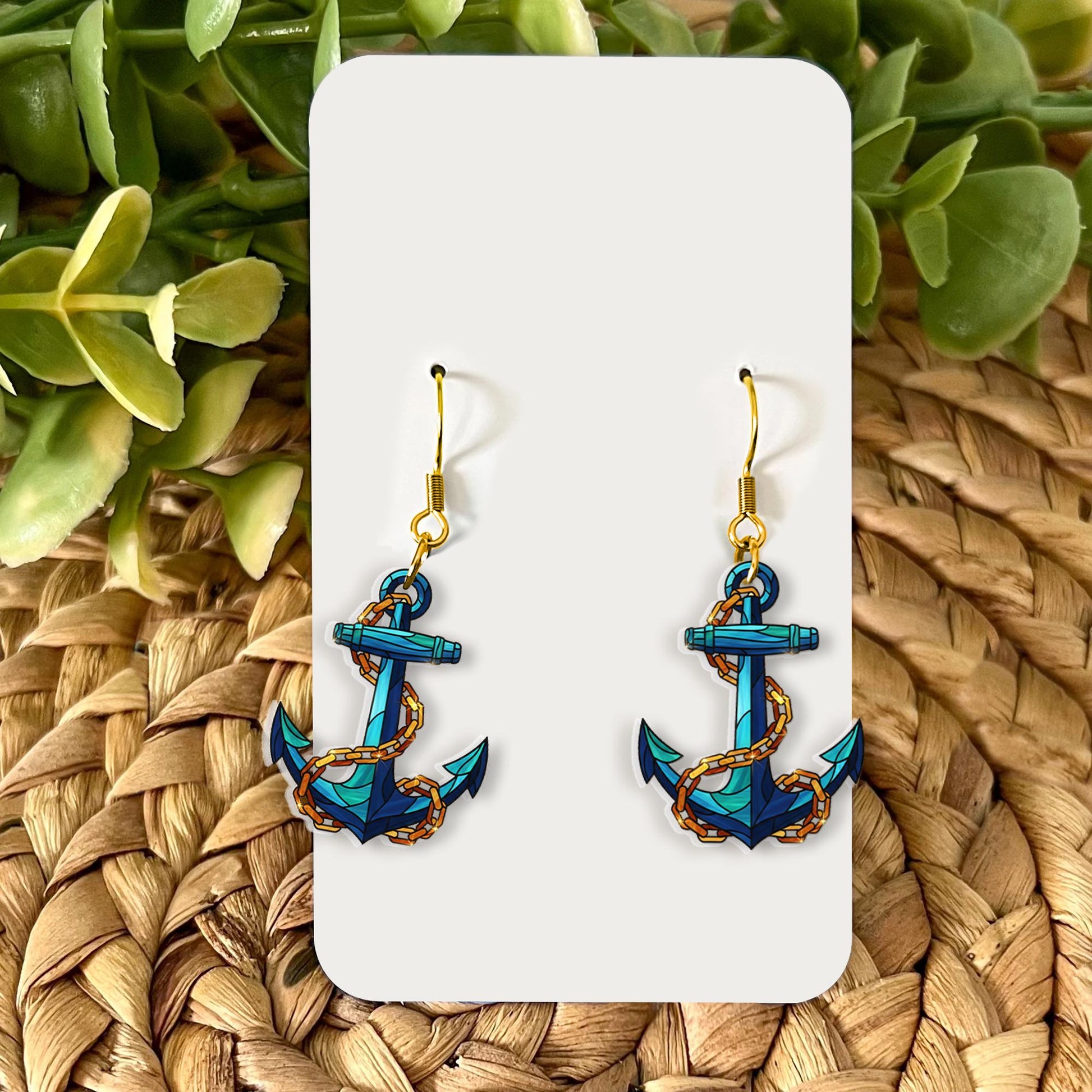 Nautical Anchor Earrings – Ocean Themed Jewelry Gift