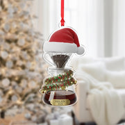 Personalized Pour-Over Coffee Acrylic Ornament 2025; Dripper Barista Gift