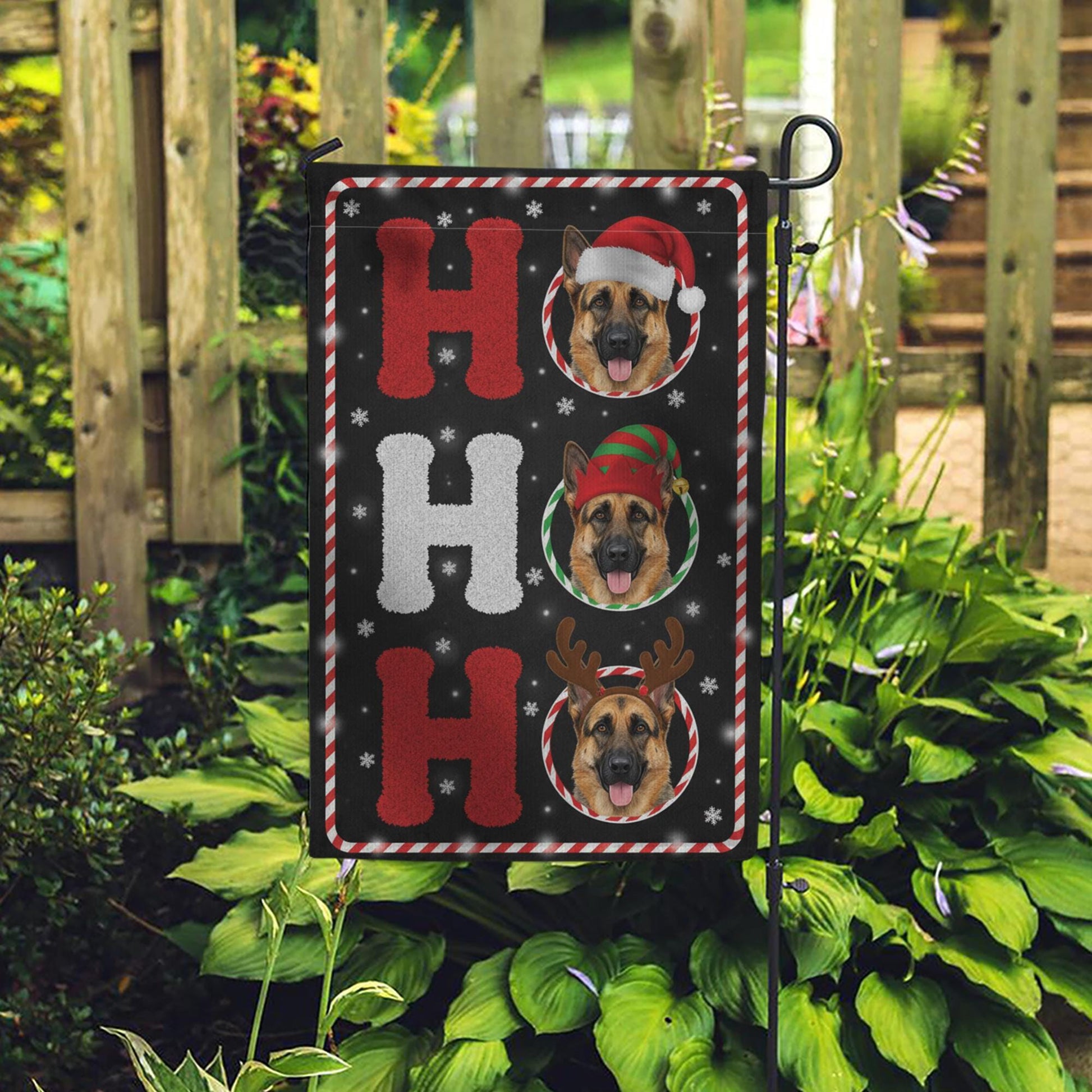 Personalized Dog Photo Flag – Custom Pet Christmas Garden Decor