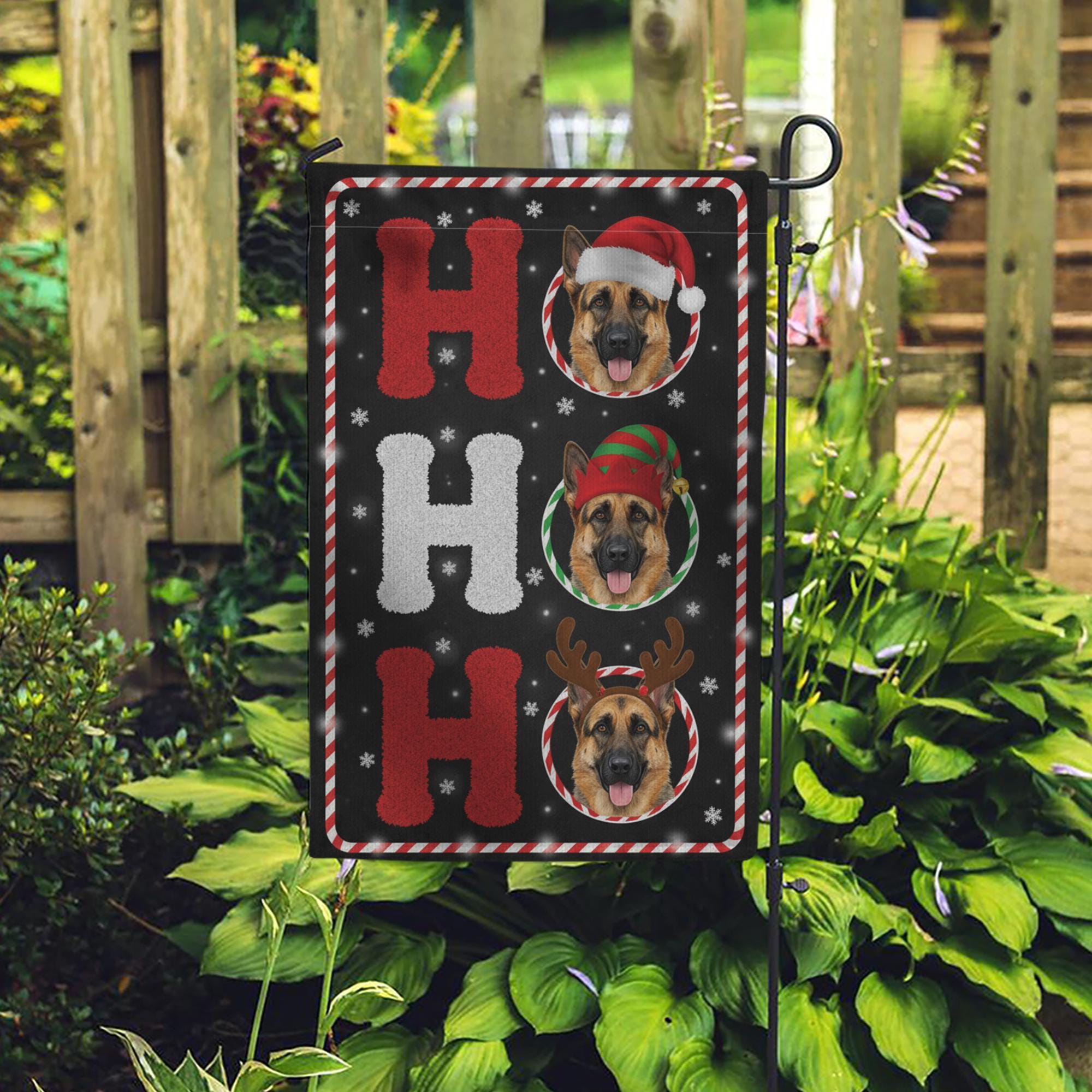 Personalized Dog Photo Flag – Custom Pet Christmas Garden Decor