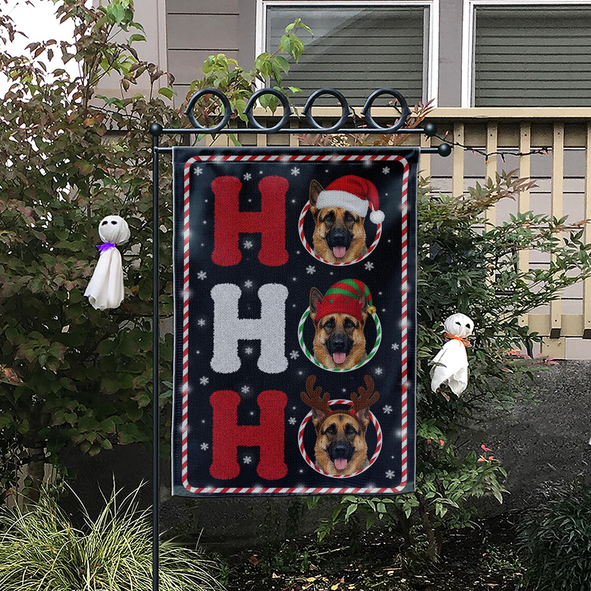 Personalized Dog Photo Flag – Custom Pet Christmas Garden Decor