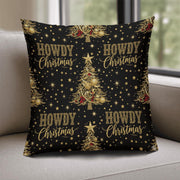 Howdy Christmas Pillow: Western Holiday Home Decor
