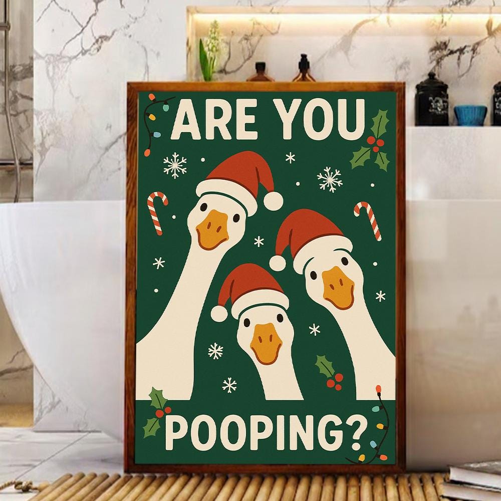 Are You Pooping? Poster – Humorous Wall Art Print
