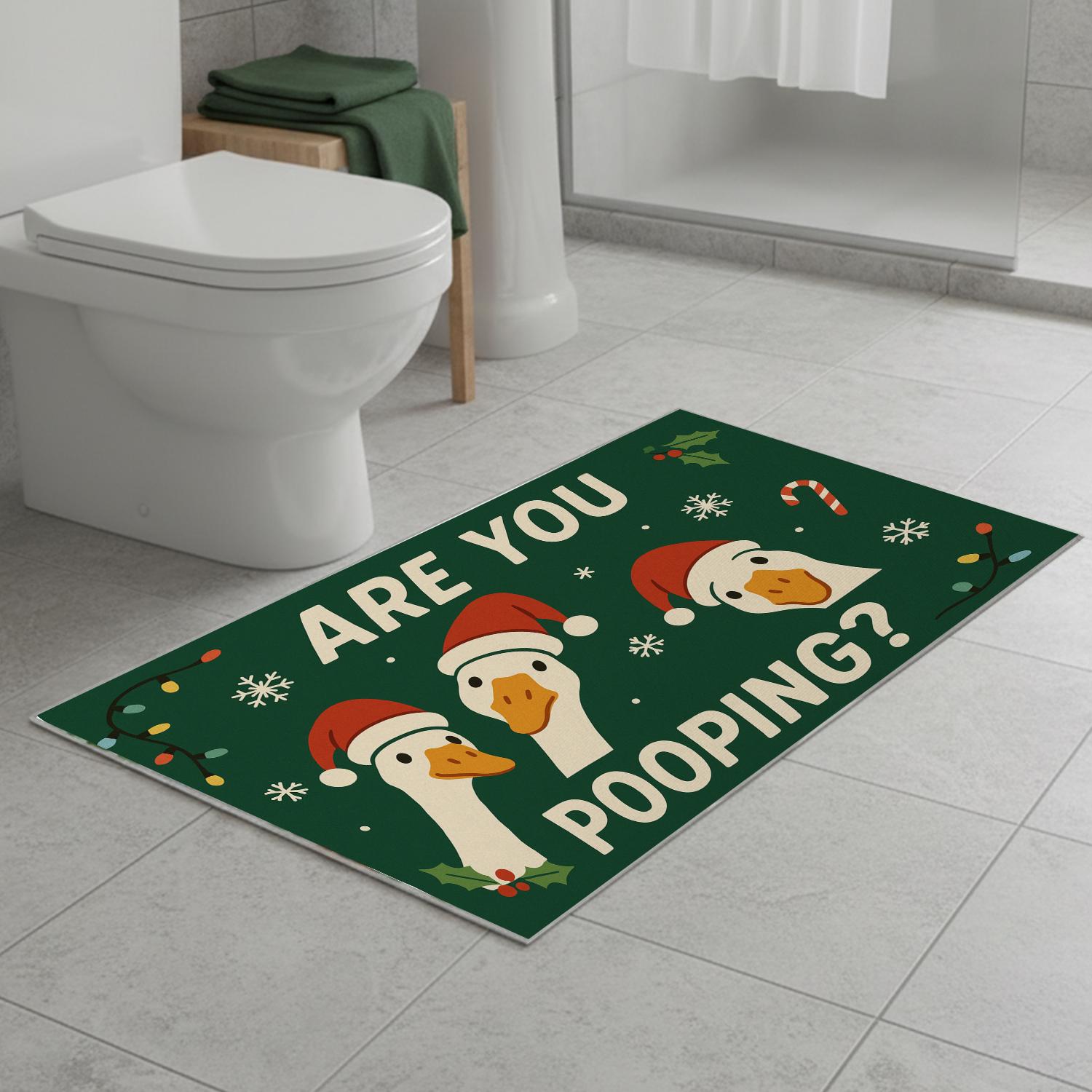 Are You Pooping? Doormat – Humorous Bathroom Entry Mat