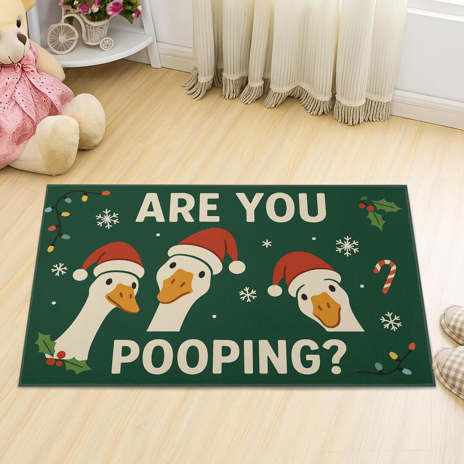 Are You Pooping? Doormat – Humorous Bathroom Entry Mat