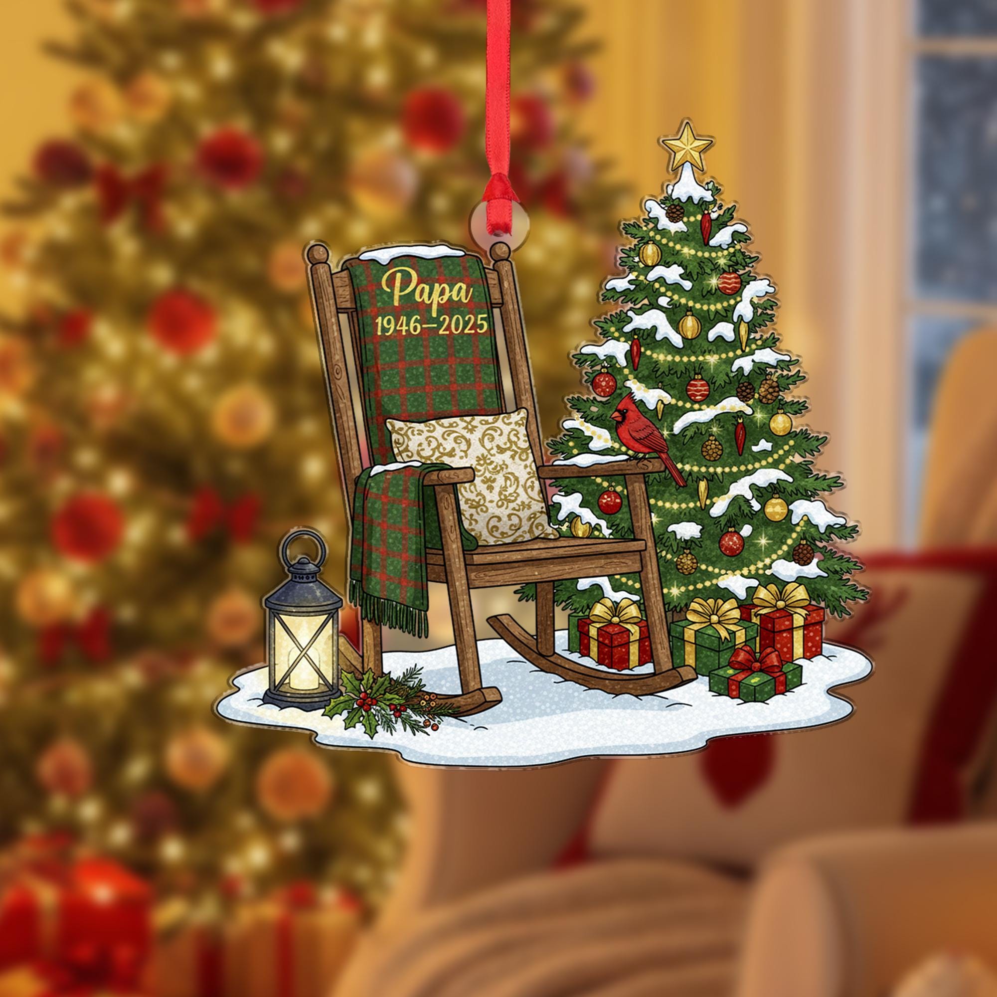 Personalized Memorial Christmas Ornament: In Memory Keepsake Gift