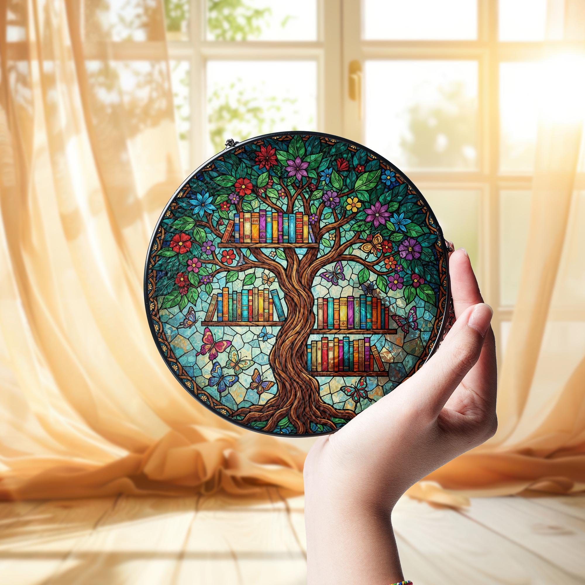 Tree of Life Suncatcher,  Bookshelf Window Hanging Decor