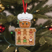 Personalized Gingerbread Family Ornament, Grandma’s Cookie Crew Christmas Gift