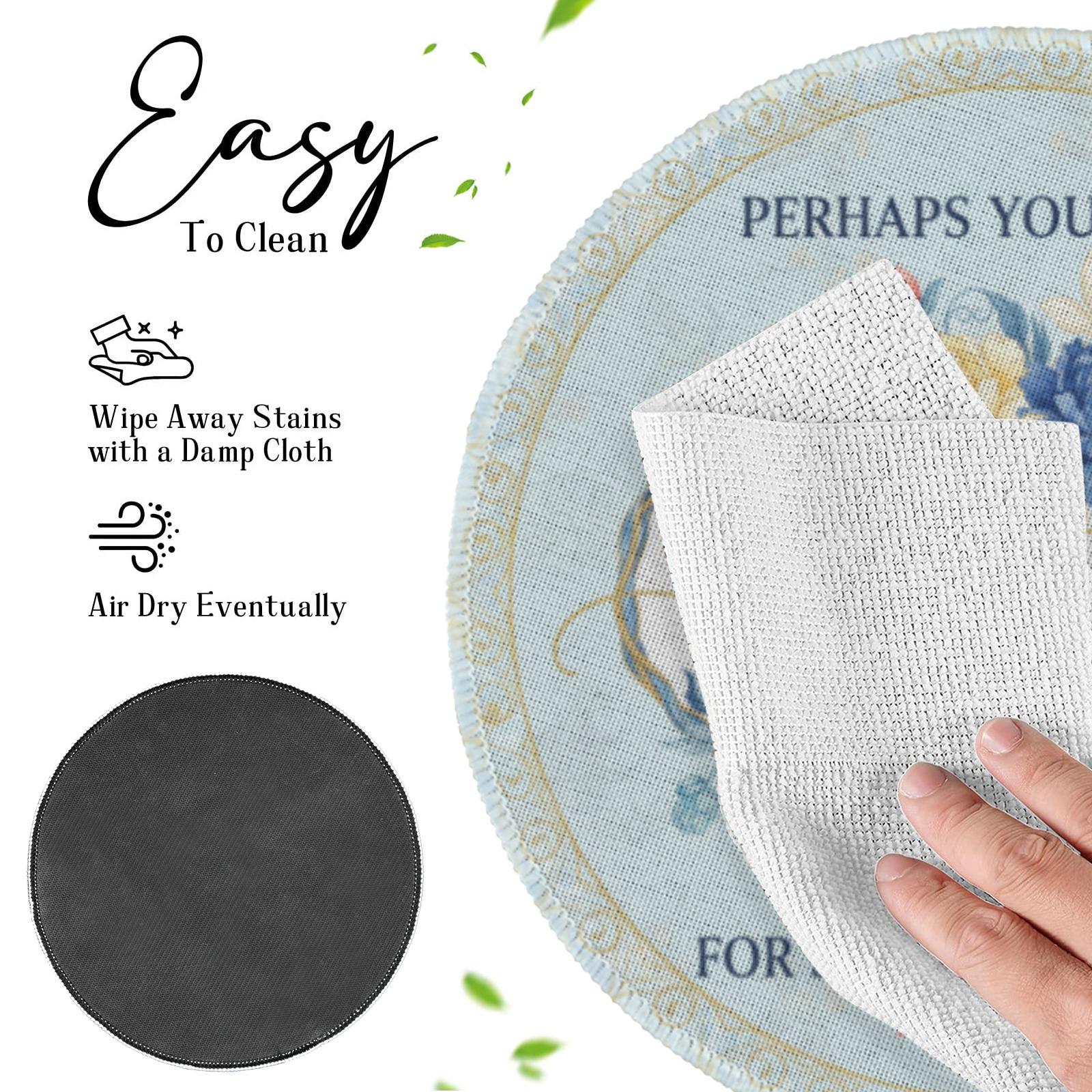 Christian Bible Verse Placemat – Esther 4:14 Floral Round Table Decor Gift