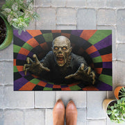 Spooky Zombie Doormat – Creepy Halloween Front Door Mat Outdoor Decor