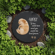Personalized Pet Memorial Garden Stone — Dog Grave Marker with Custom Name