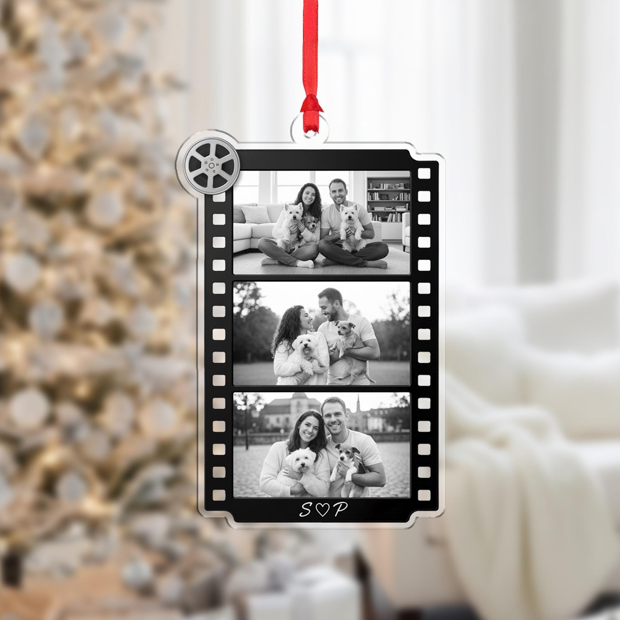 Personalized Film Reel Photo Ornament: Custom Keepsake Gift
