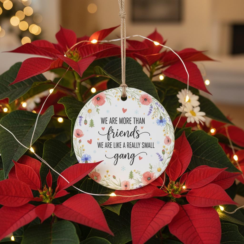 Friendship Ornament – Funny Ceramic Keepsake Gift for Best Friends