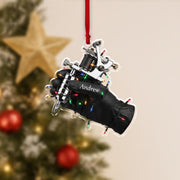 Personalized Tattoo Machine Ornament: Tattoo Artist Christmas Decoration