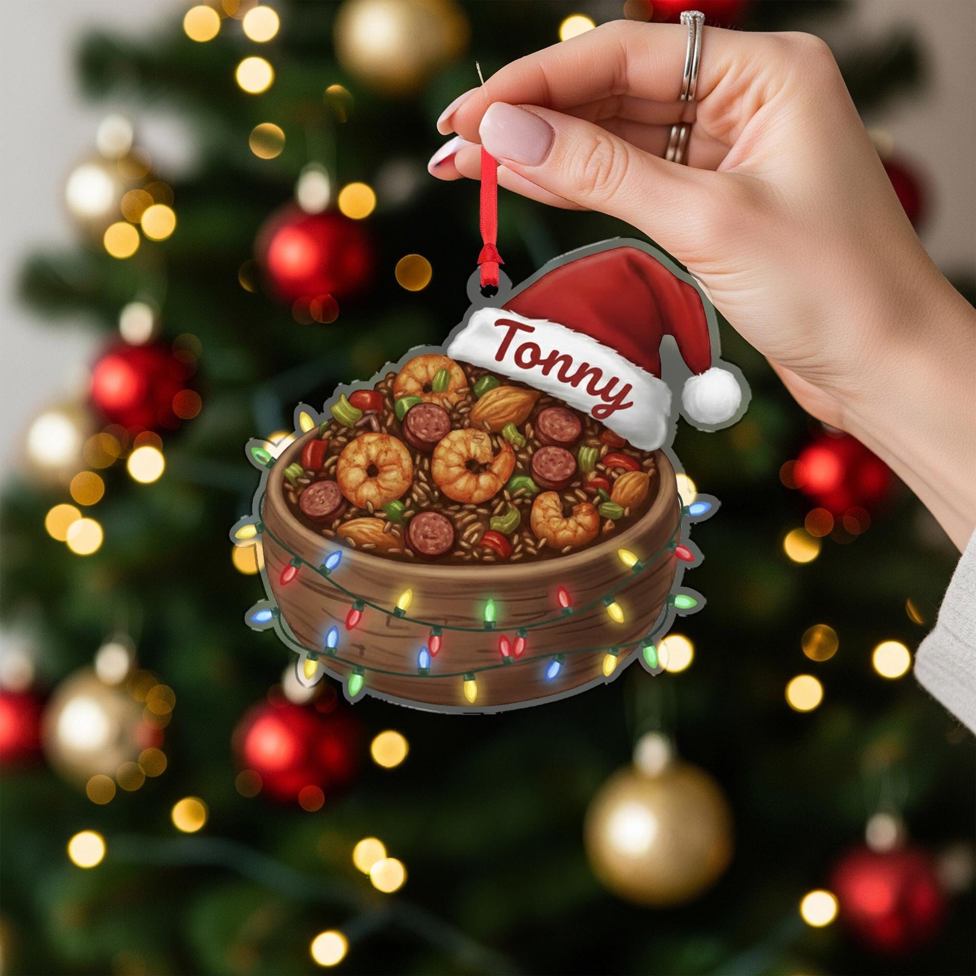 Personalized Jambalaya Ornament - Cajun Cook Gift, New Orleans Foodie