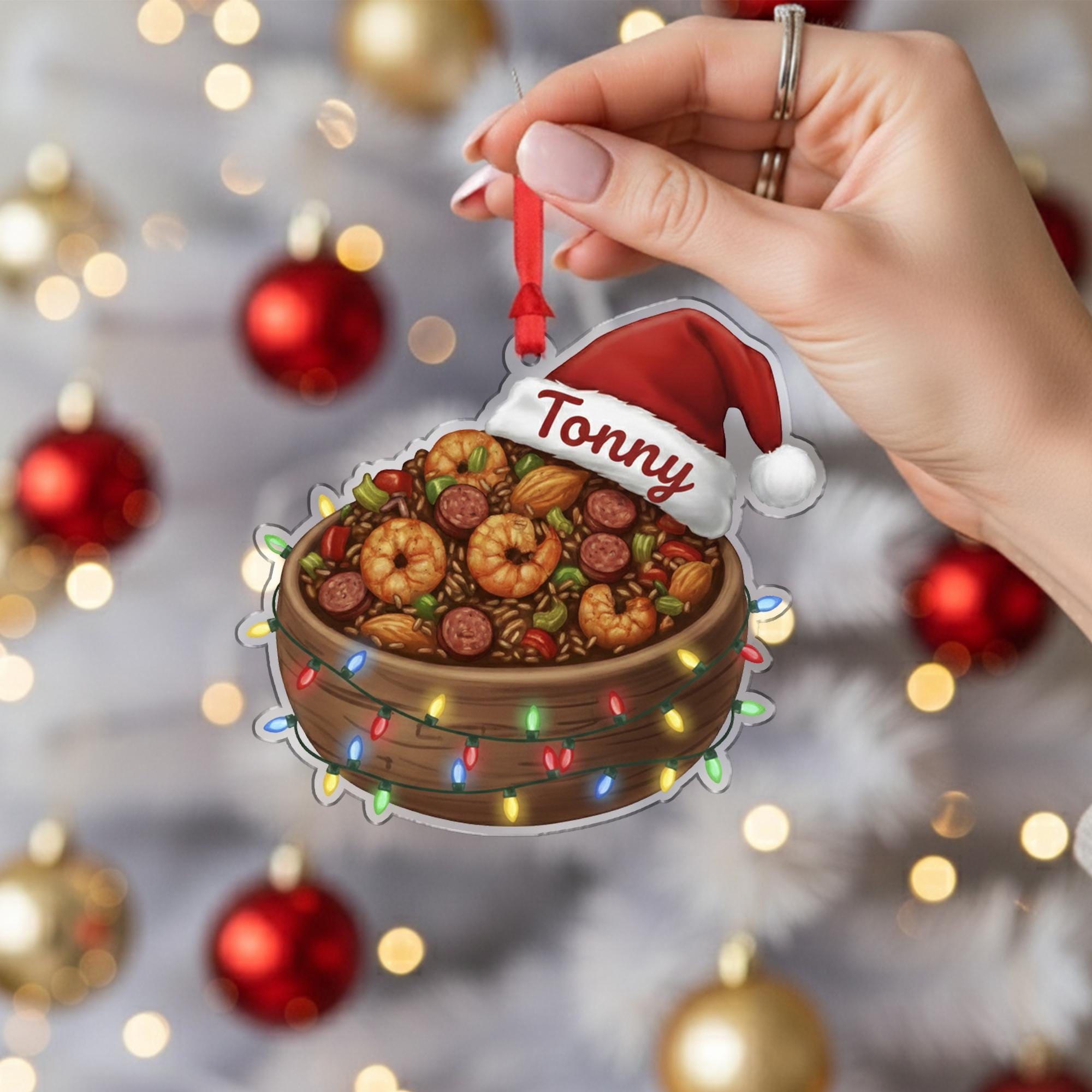 Personalized Jambalaya Ornament - Cajun Cook Gift, New Orleans Foodie