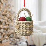 Personalized Rainbow Fabric Christmas Tree Ornament - Sewing Hobby Decor