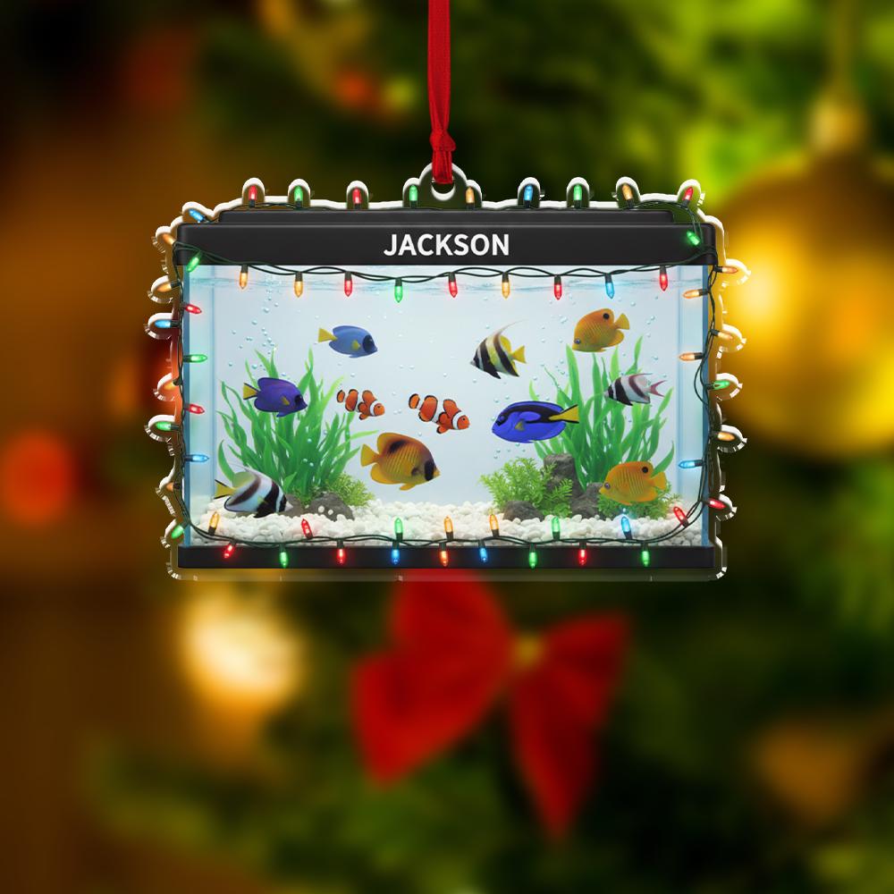 Personalized Aquarium Ornament – Acrylic Fish Tank Charm
