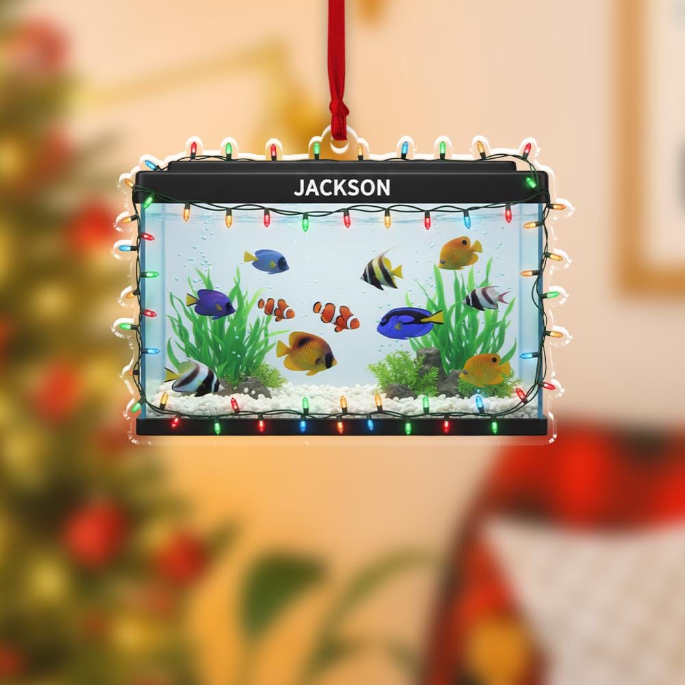 Personalized Aquarium Ornament – Acrylic Fish Tank Charm