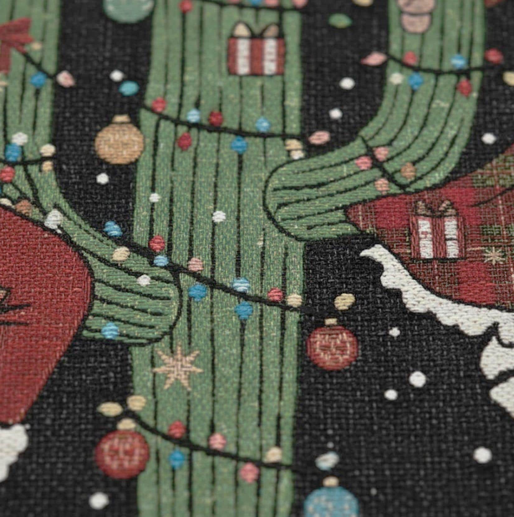 Western Skeleton Couple Weave Woven Blanket: Cozy Christmas 2025 Decor