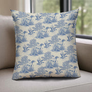 German Shorthaired Pointer Hunting Dog Pillow – Blue Toile Decorative Throw Pillow