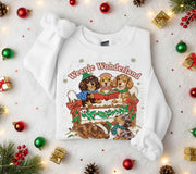 Weenie Wonderland Sweatshirt: Vintage 80s Style Dachshund Holiday Pullover, Retro Dog Christmas Apparel