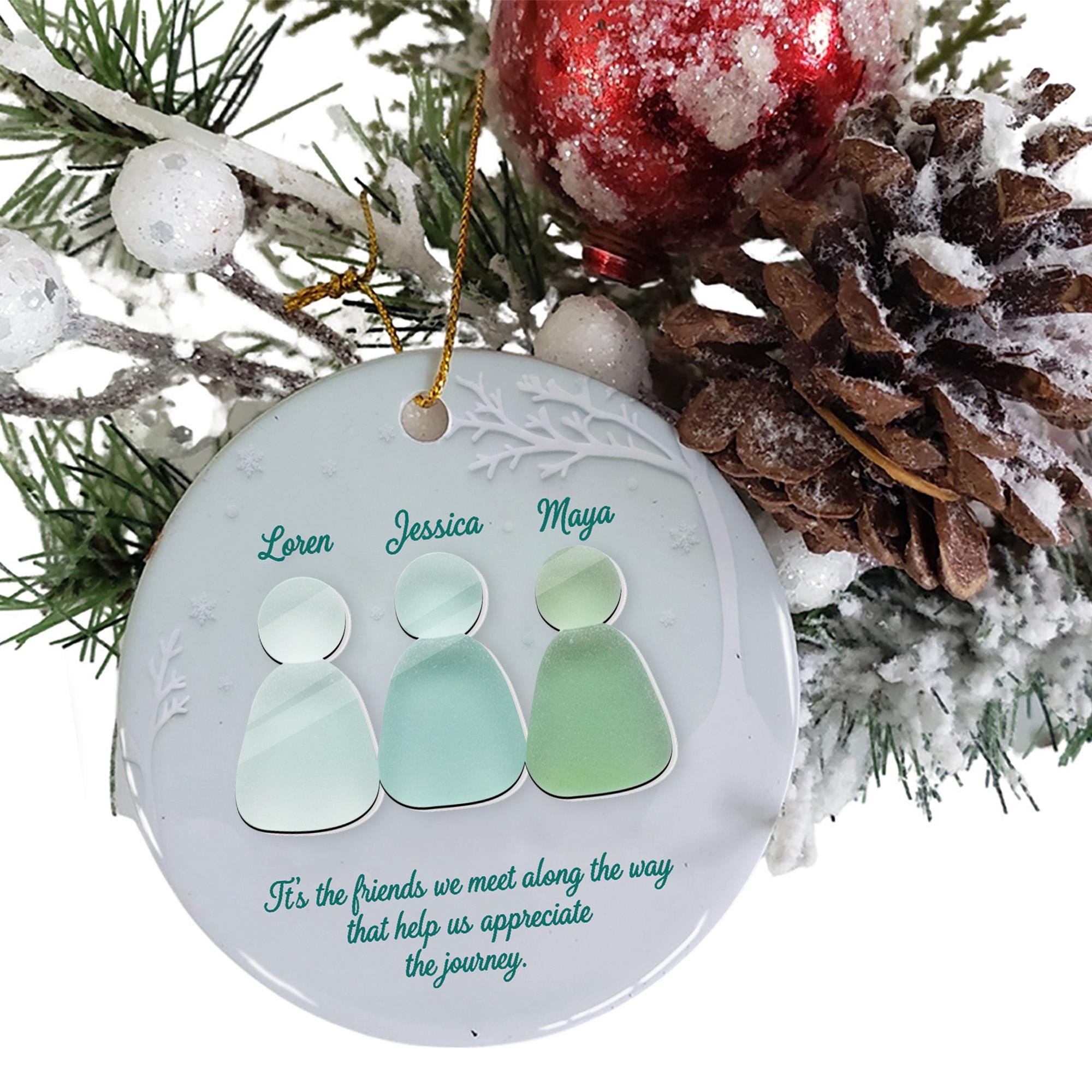 Custom Friends Ornament Ceramic with pieces Personalized Decoration