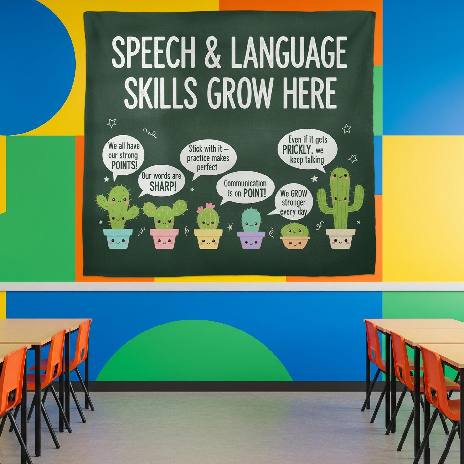 Speech Therapy Tapestry Wall Hanging Classroom Decor
