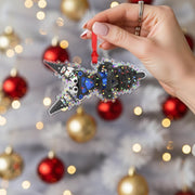 Hydraulic Rescue Tool Ornament – Firefighter Jaws of Life Christmas Decoration with Lights