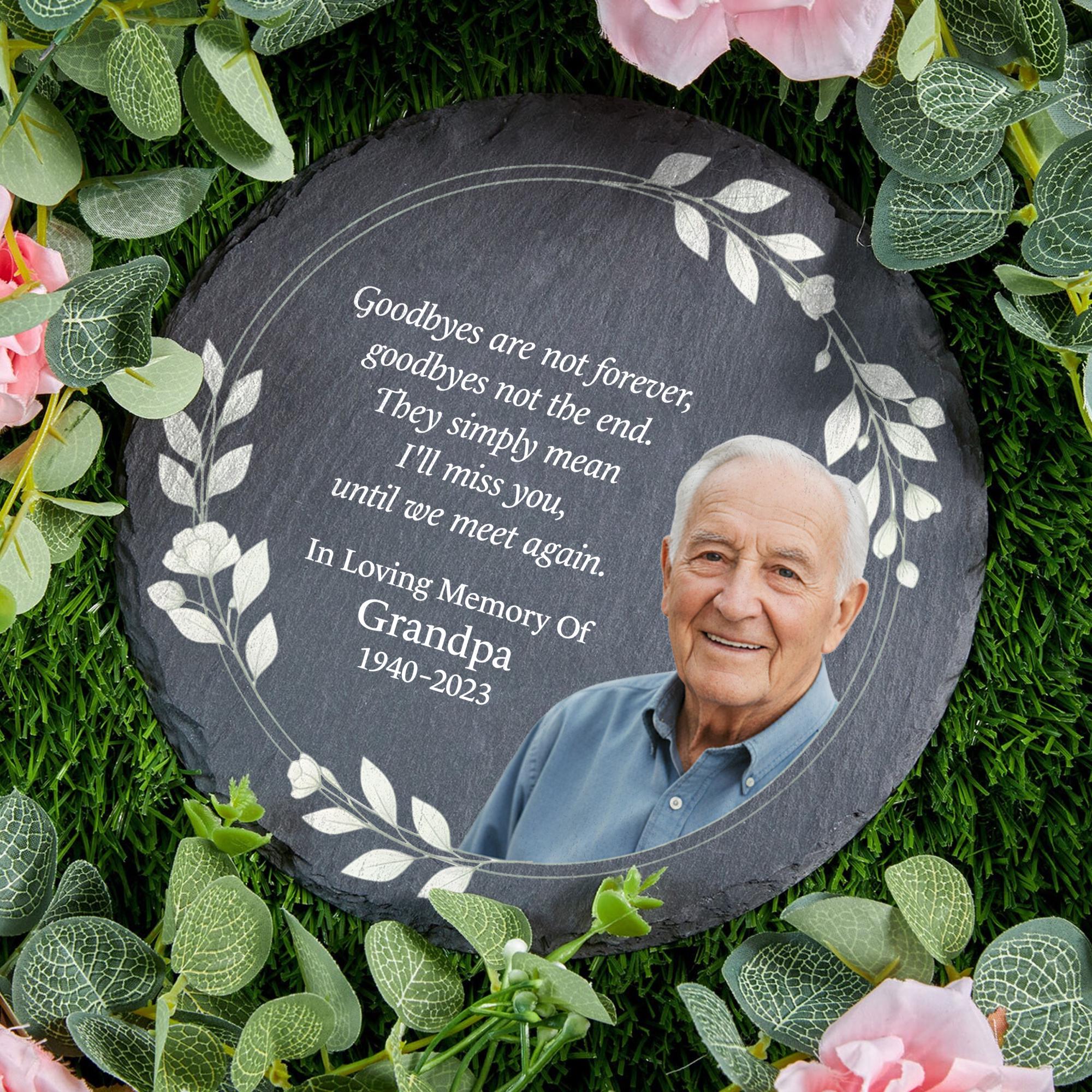 Personalized Memorial Stone – In Loving Memory Grave Marker, Sympathy Keepsake Stone