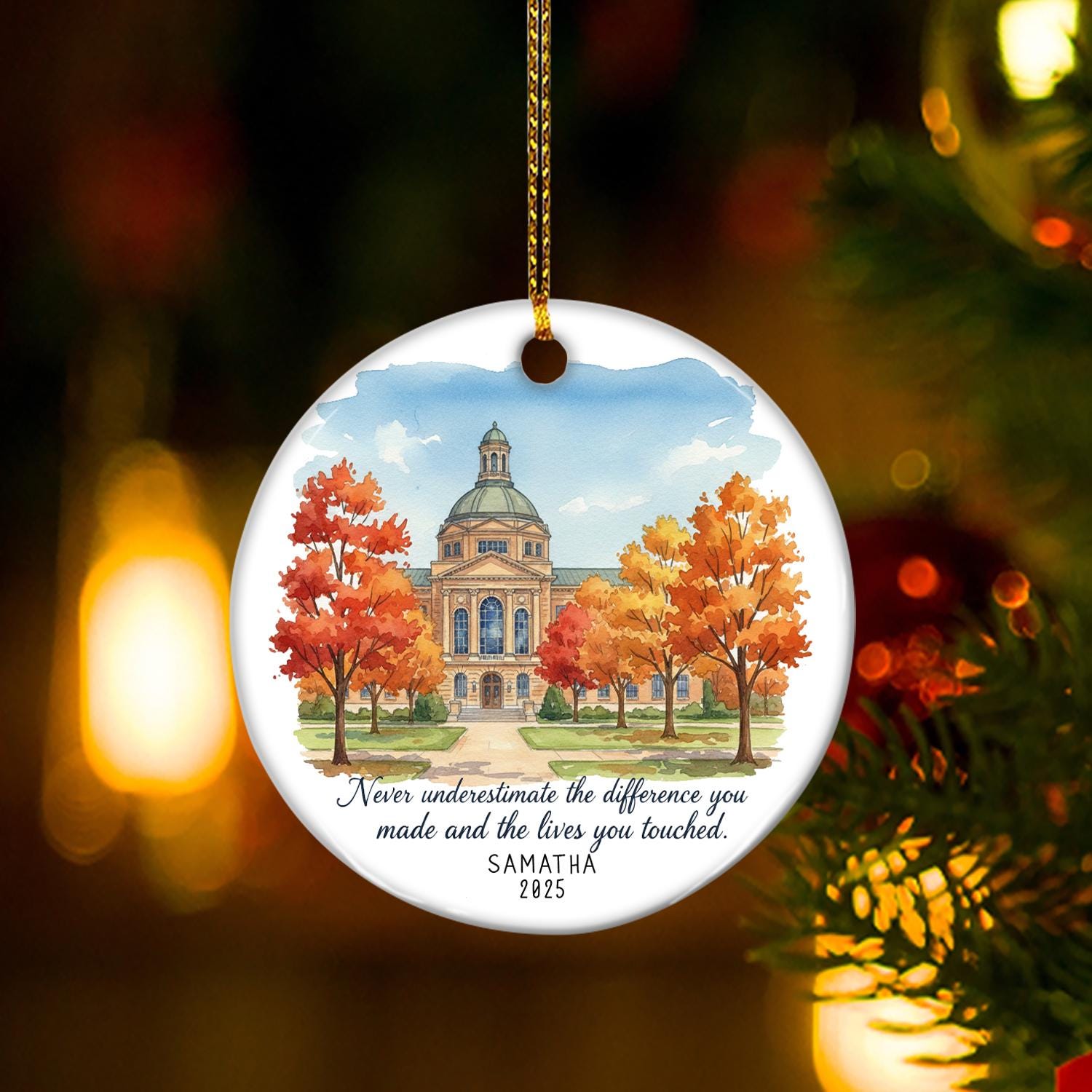 Personalized Retirement Ornament: Farewell Gift for Coworker or Boss