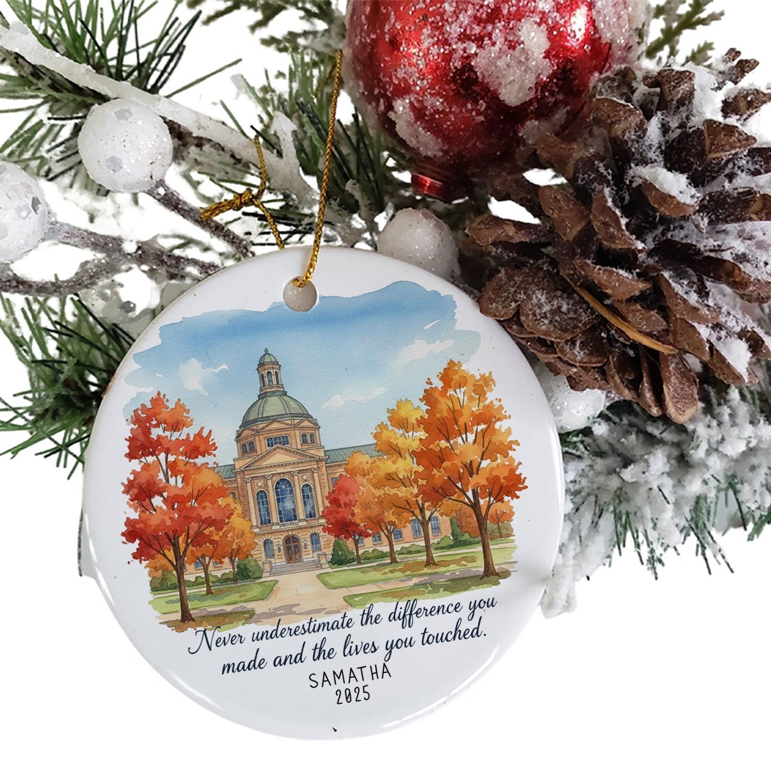 Personalized Retirement Ornament: Farewell Gift for Coworker or Boss