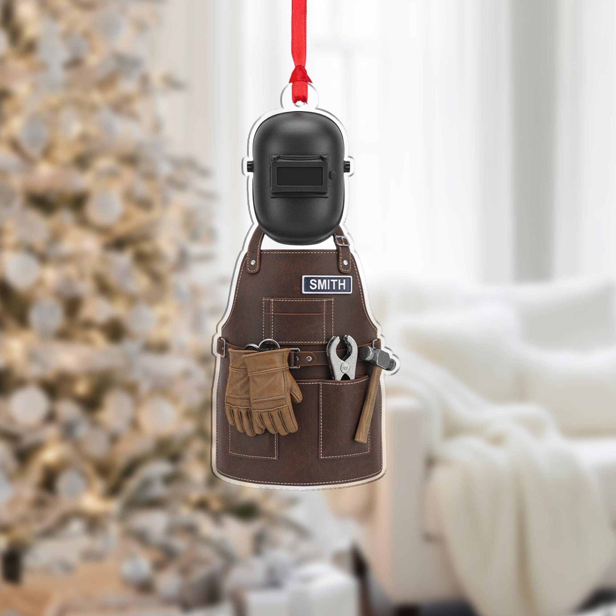 Custom Welding Helmet & Tooling Ornament -  Welder Gift Decor