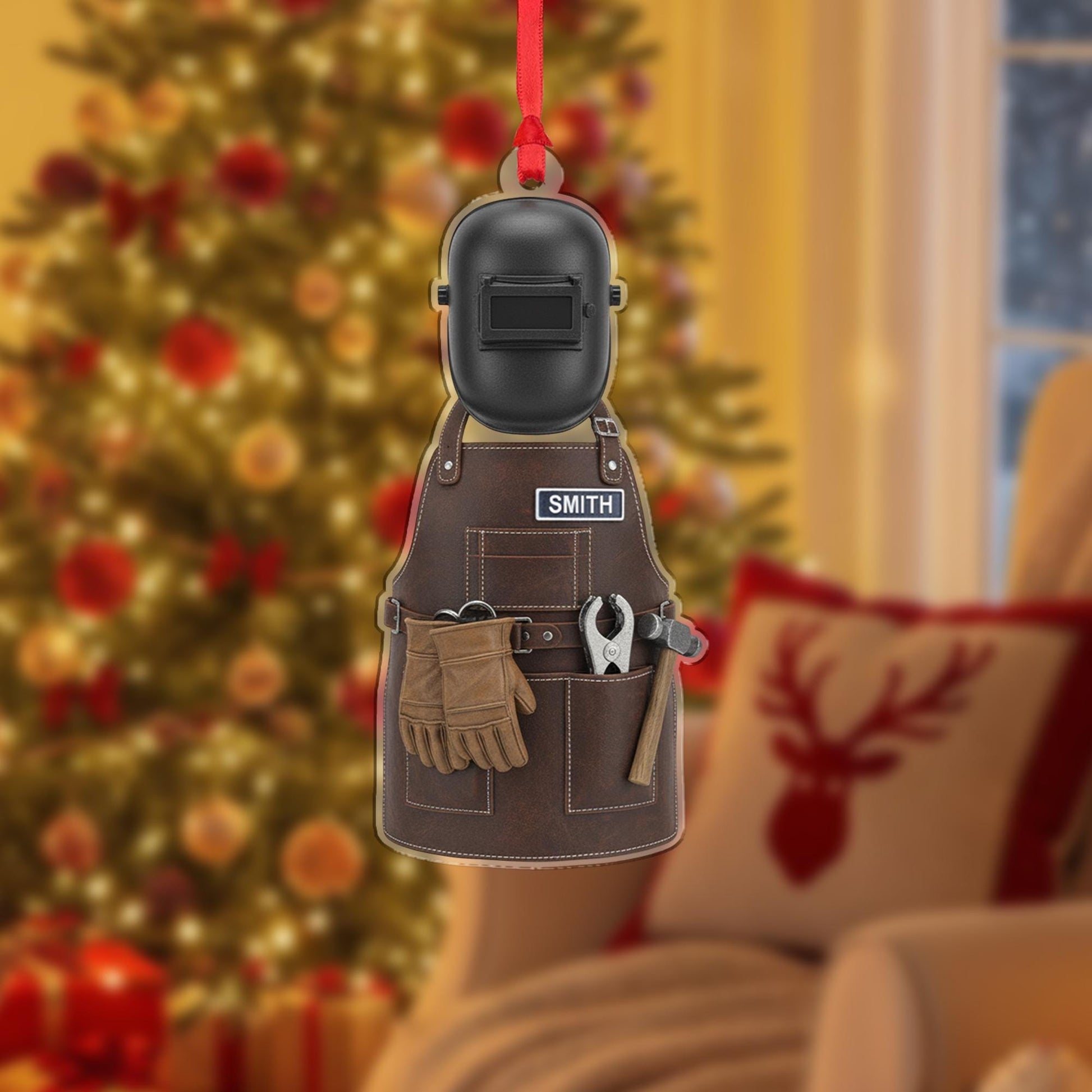 Custom Welding Helmet & Tooling Ornament -  Welder Gift Decor