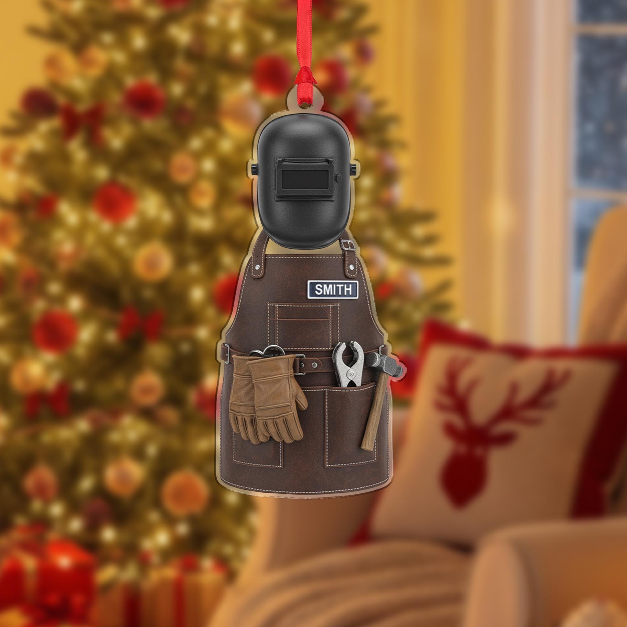 Custom Welding Helmet & Tooling Ornament -  Welder Gift Decor
