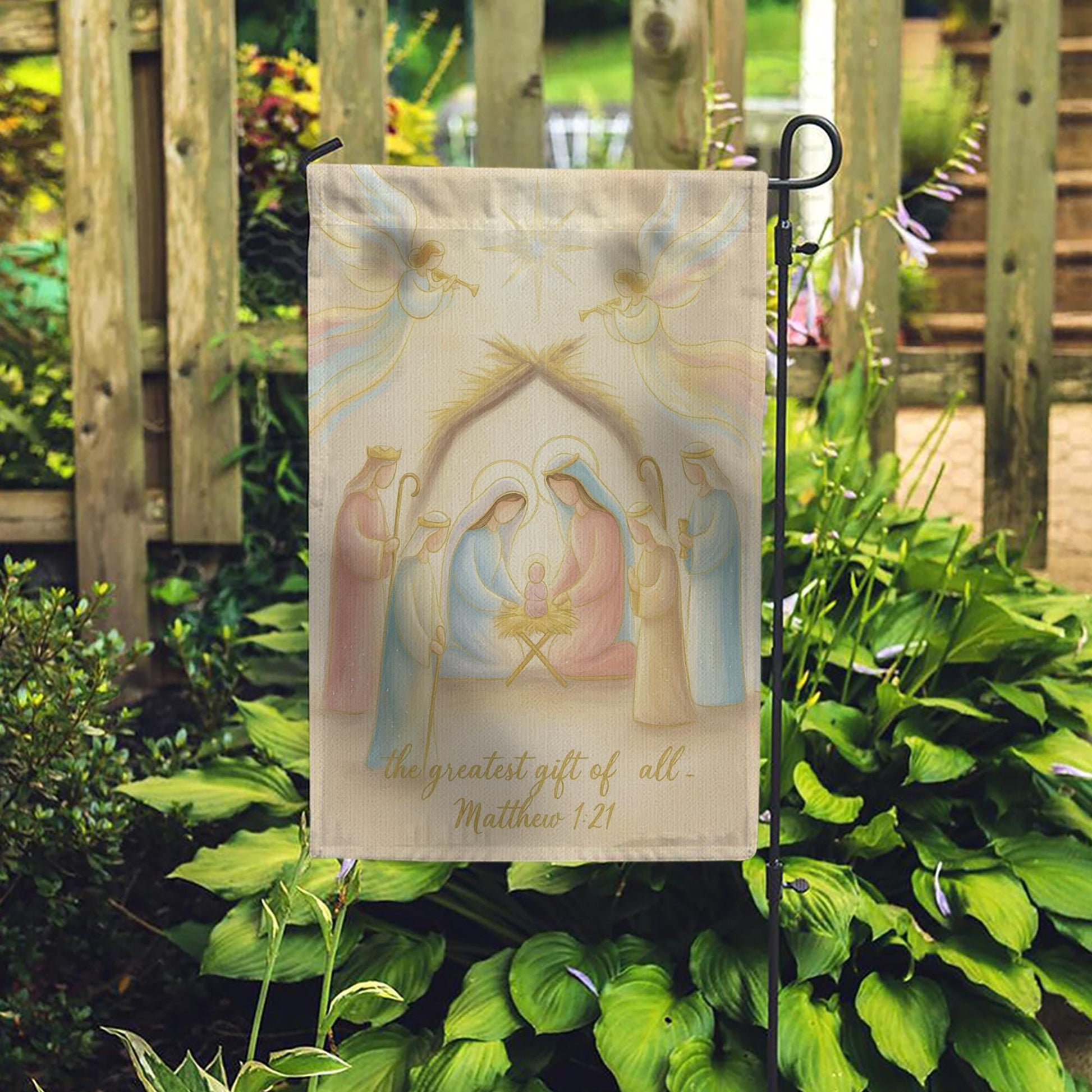 Christian Nativity Flag – Christmas Garden Yard Decoration