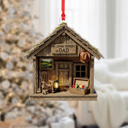 In Loving Memory of Dad Christmas Ornament: Memorial Cabin Keepsake