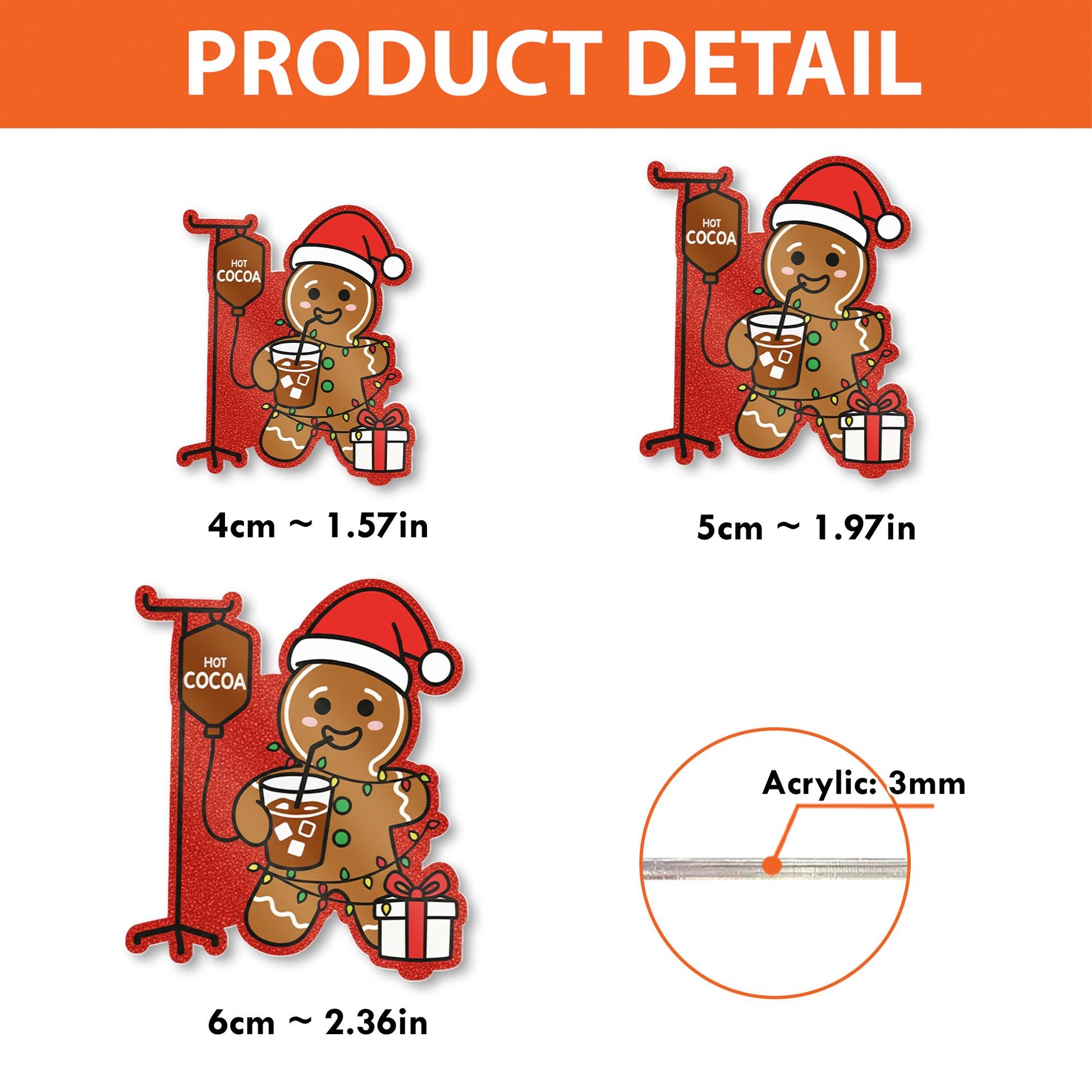 Gingerbread Nurse Christmas Badge Reel: Holiday RN ID Holder