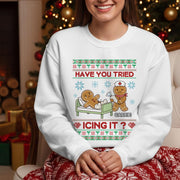 Funny Nurse Christmas Sweatshirt: Gingerbread Icing Medical Pullover