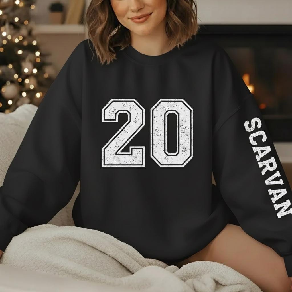Custom Football Shirt Personalized Team Number Sweatshirt Game Day Apparel