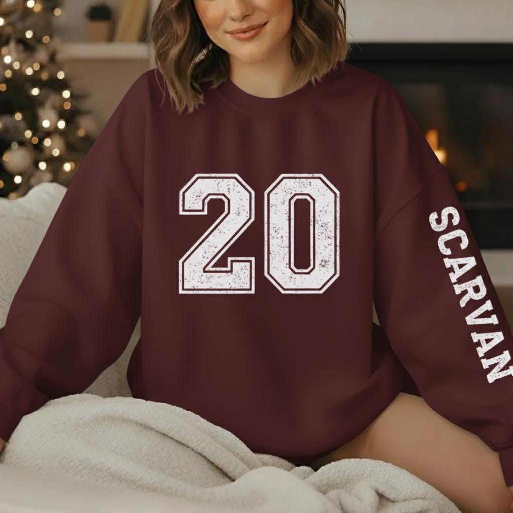 Custom Football Shirt Personalized Team Number Sweatshirt Game Day Apparel