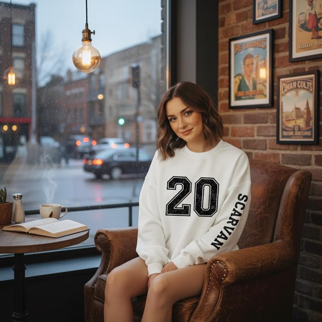 Custom Football Shirt Personalized Team Number Sweatshirt Game Day Apparel