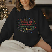 Funny Christmas Sweatshirt Holiday Lights Graphic Pullover Winter T-Shirt