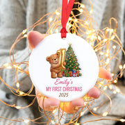 Personalized Baby's First Christmas Ornament: Acrylic Ceramic Keepsake
