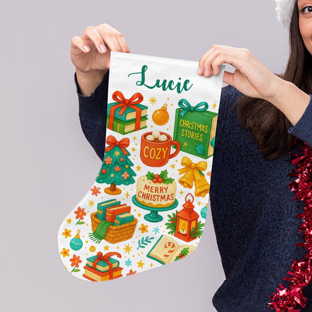 Personalized Polyester Christmas Stocking: Festive Holiday Decor