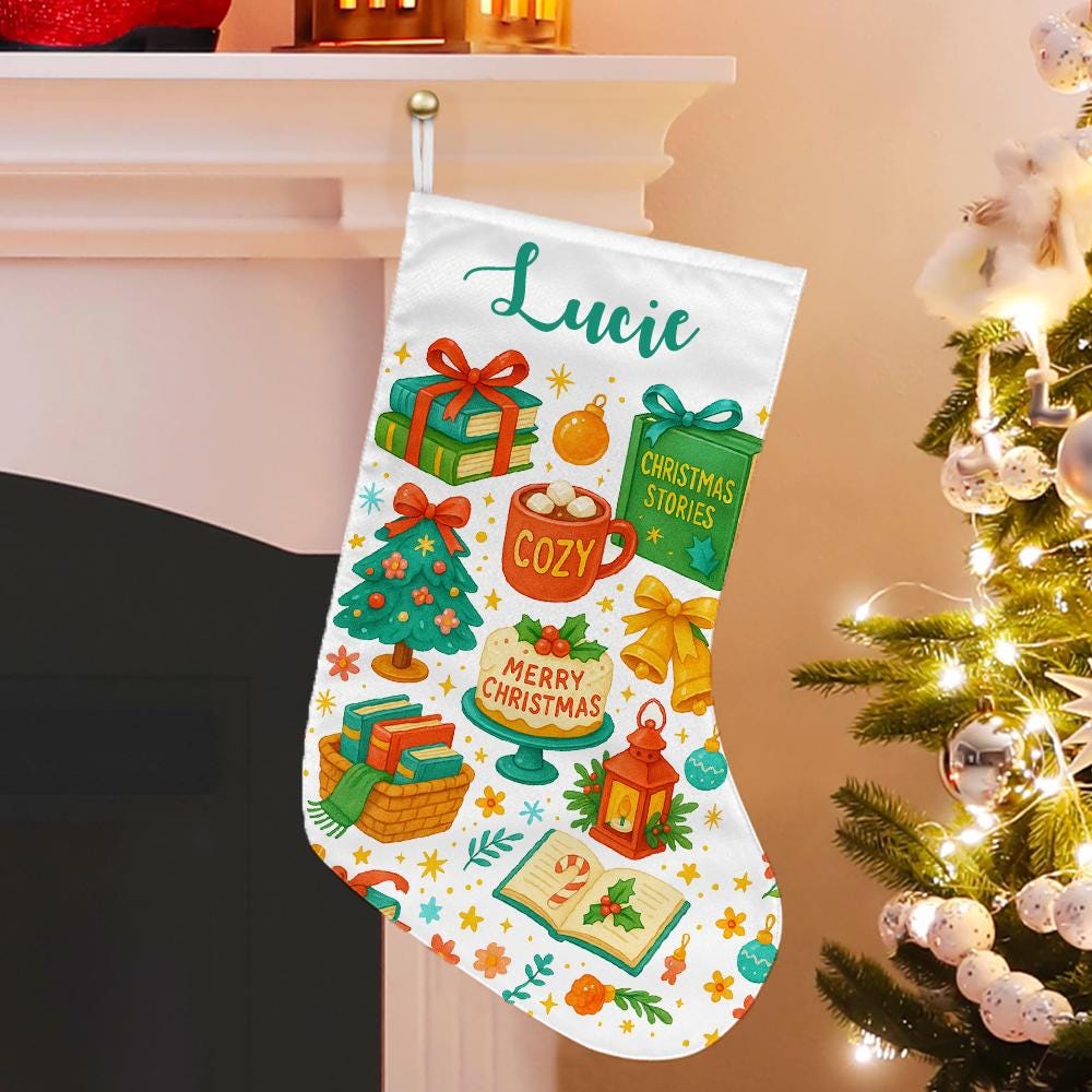 Personalized Polyester Christmas Stocking: Festive Holiday Decor