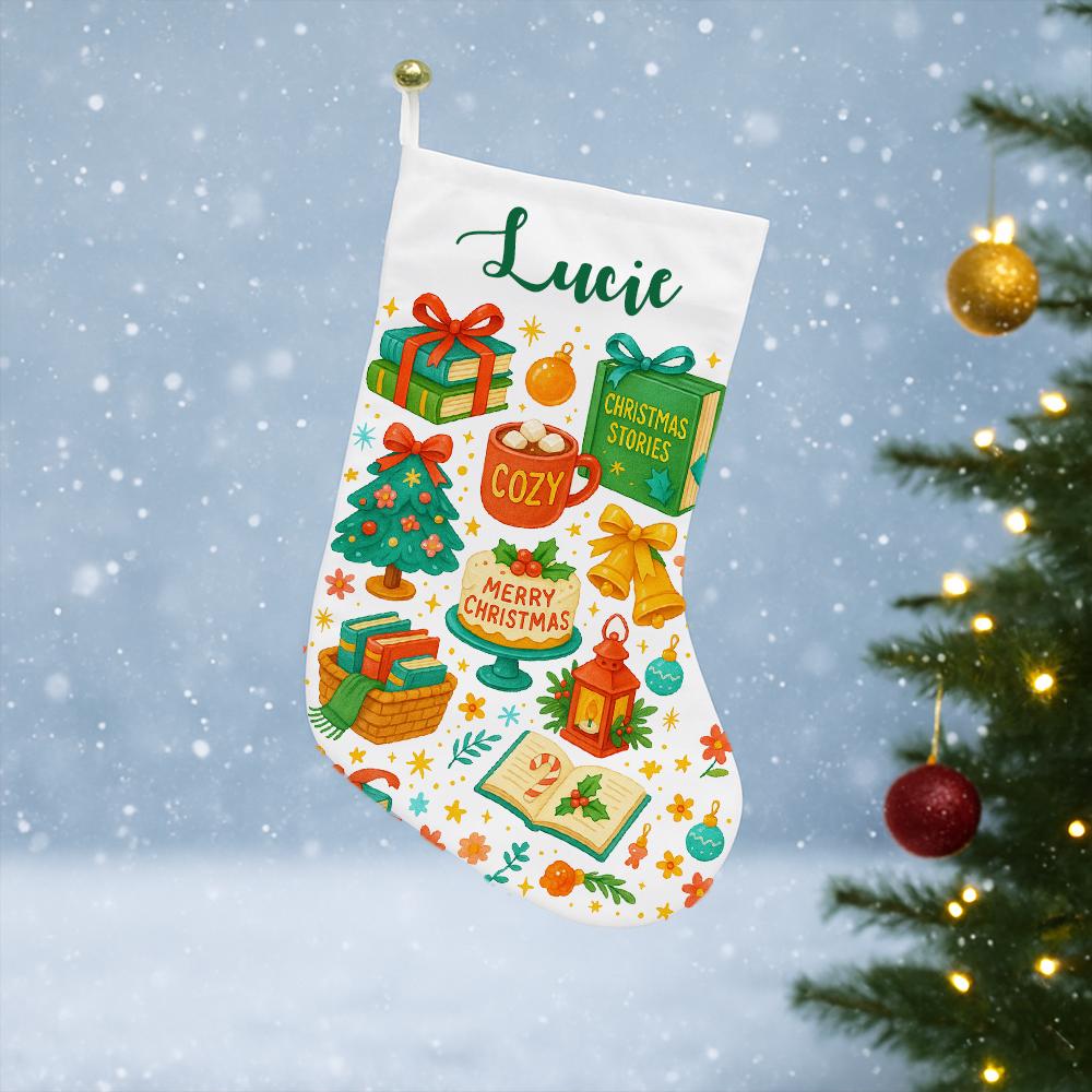 Personalized Polyester Christmas Stocking: Festive Holiday Decor