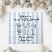 Personalized Bachelorette Party Banner – Custom Name Tapestry for Bride Squad