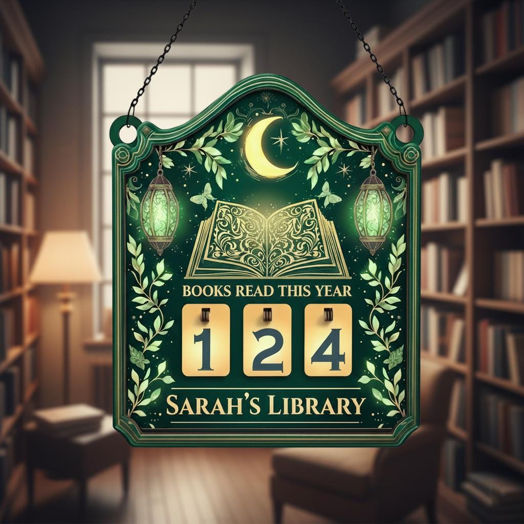 Custom Book Tracker Sign Personalized Reading Log Library Decor