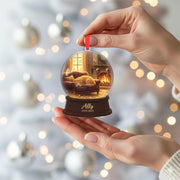 Personalized Cat Memorial Ornament – Custom Pet Snow Globe Decoration